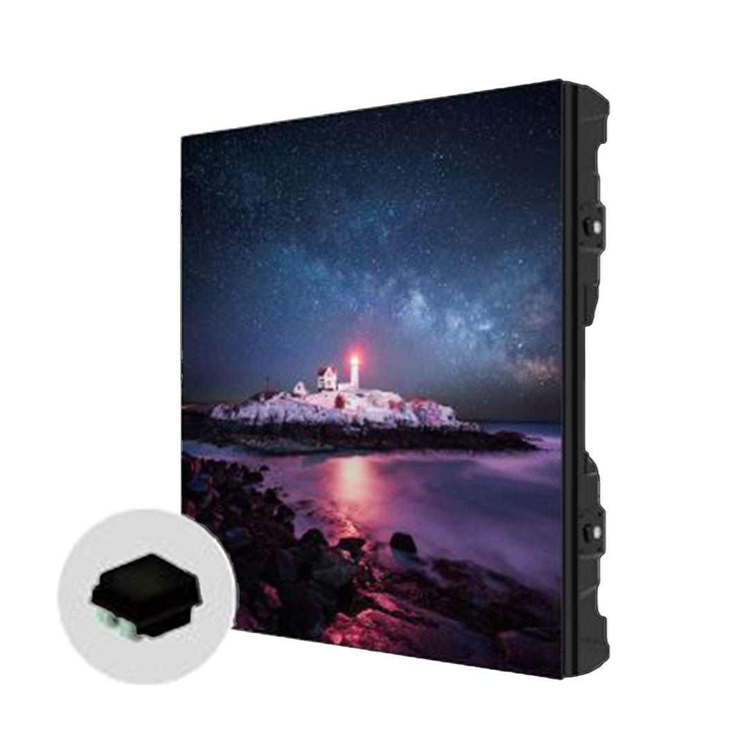 Bild eines LED-Wand Moduls und der vergrößerten Black-Body SMD