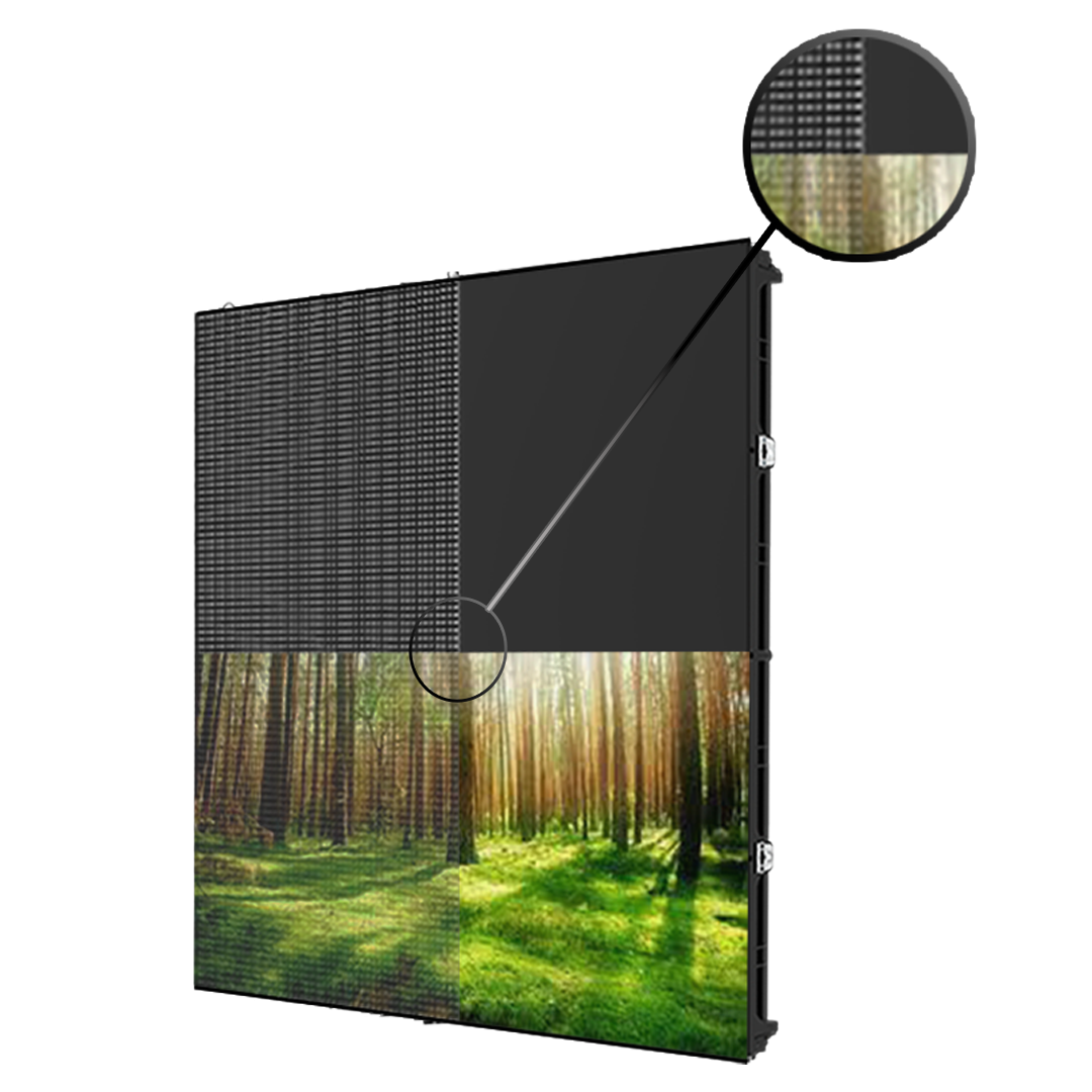 Bilddiagramm eines LED-Moduls, dass den Unterschied zwischen Black-Body SMDs und Conventionellen SMDs zeigt